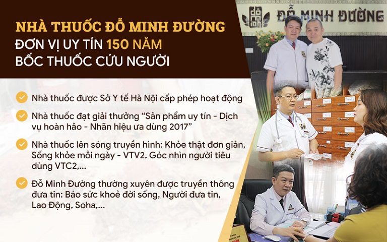 Nhà thuốc Đỗ Minh Đường - Đơn vị uy tín 150 năm bốc thuốc cứu người