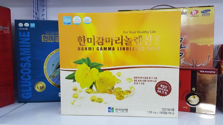 Viên uống tinh dầu hoa anh thảo Hàn Quốc Hanmi Gamma Linolenic Acid