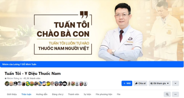 Cộng đồng Tuấn Tôi - Y Diệu Thuốc Nam được đông đảo bà con tham gia